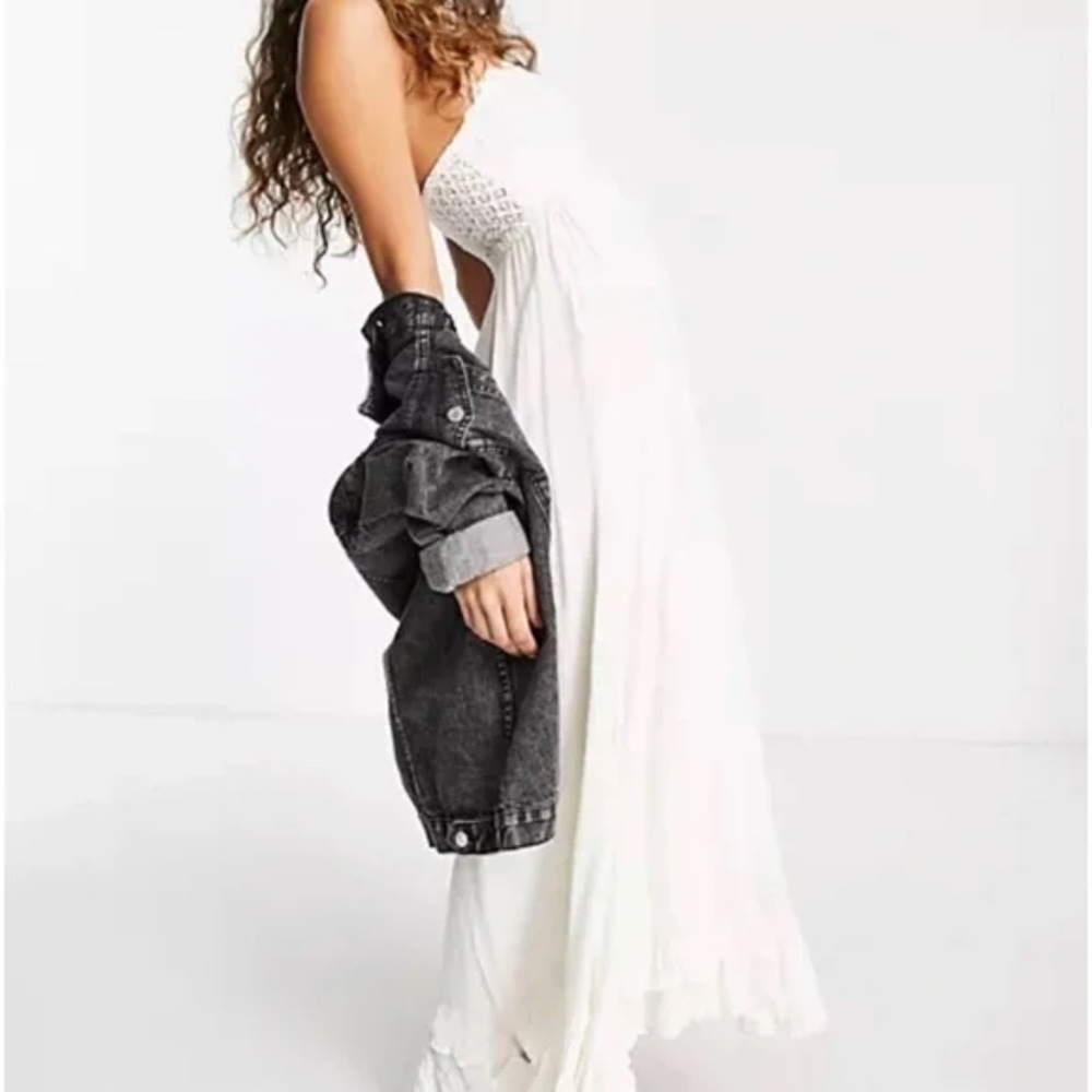 Free People Boho Bride | Adella Corset Maxi Dress | Strapless | White | XS